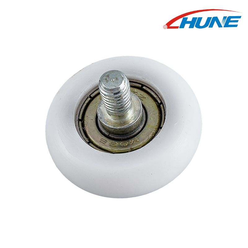 R-vormig met asschroefdraadlagerpoelie Slijtvast schuifdeurdrukwiel