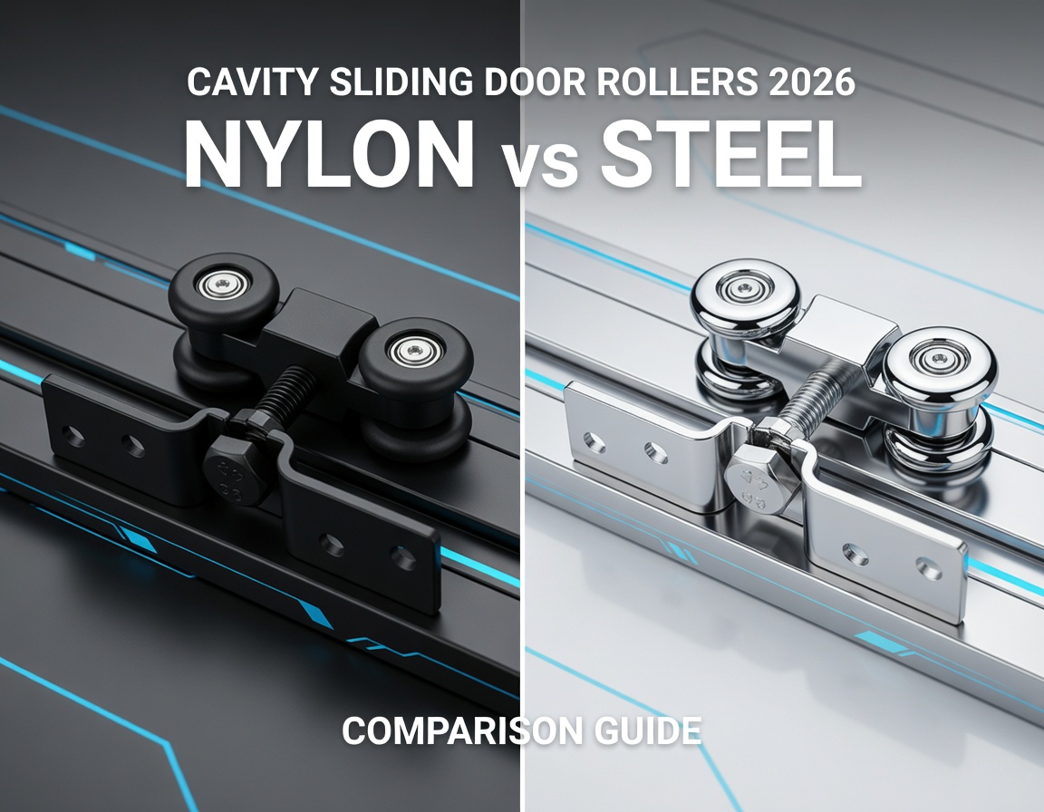 Cavity-schuifdeurrollen 2026: vergelijkingsgids voor nylon versus staal