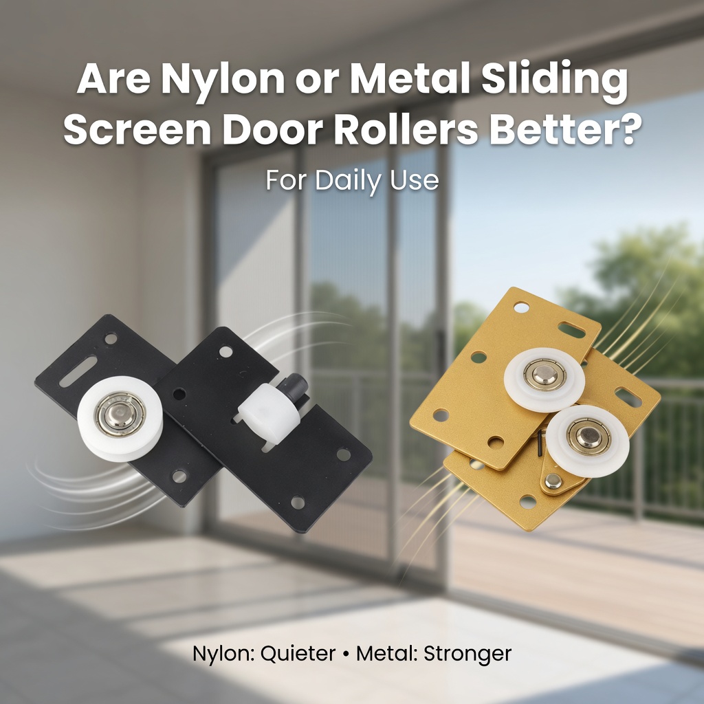  Zijn nylon of metalen schuifdeurrollen geschikter voor dagelijks gebruik?